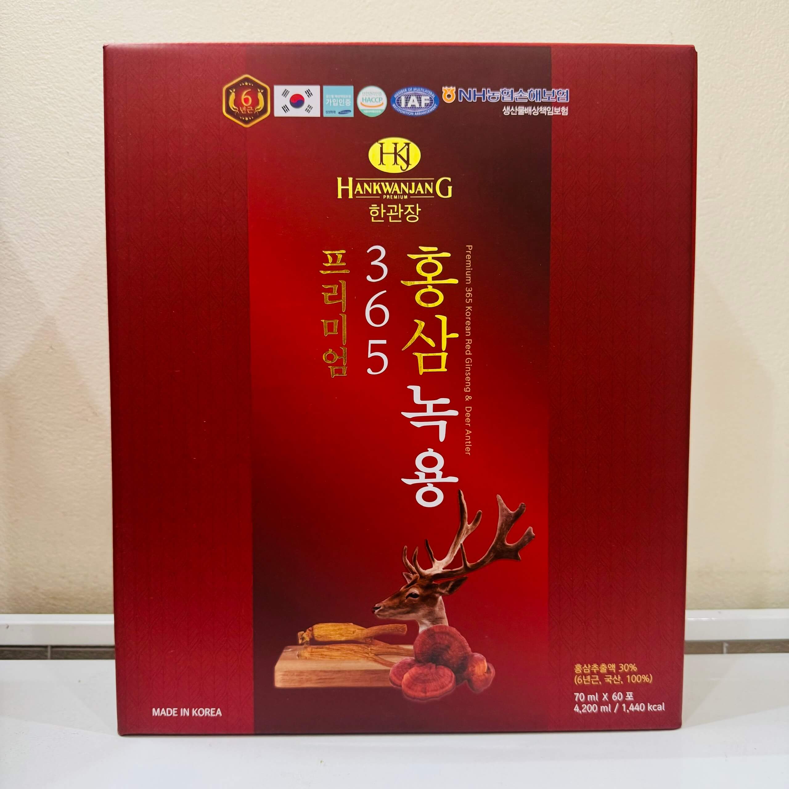 Nước hồng sâm linh chi nhung hươu 365