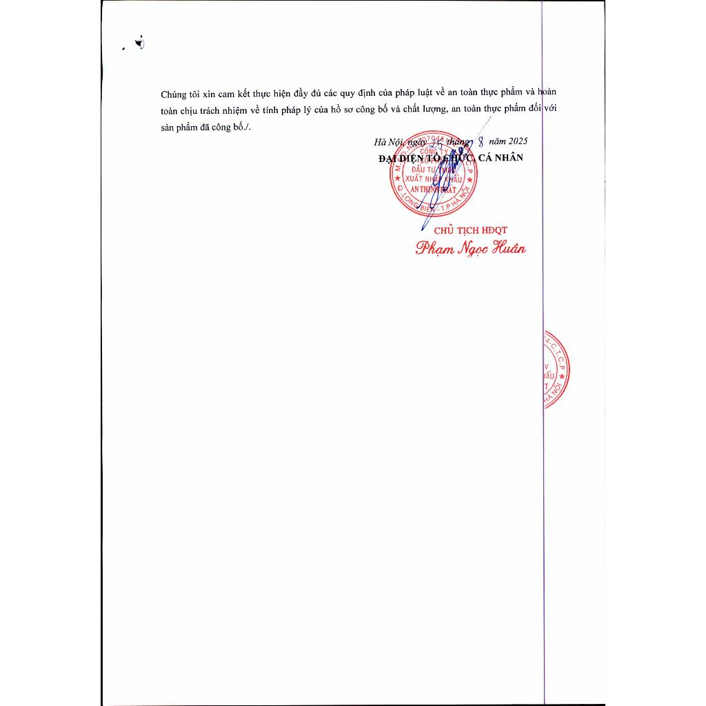 Bản công bố sản phẩm 3
